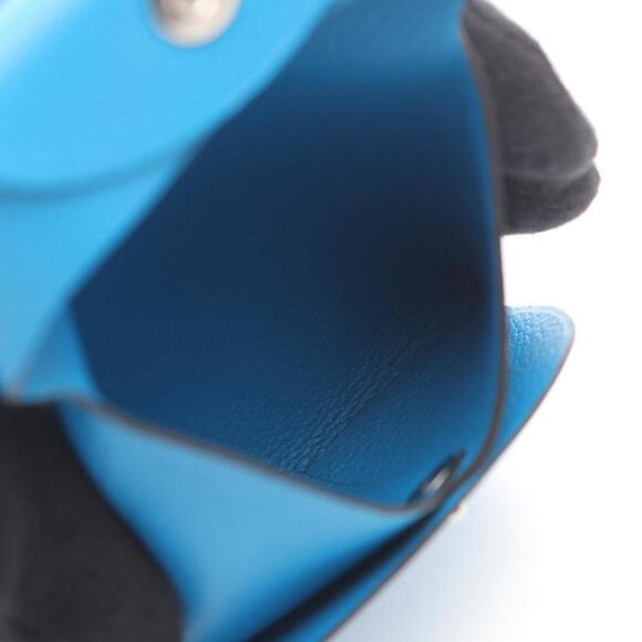 HERMES Blue Leather Wallet - Picture 3 of 6